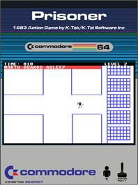 Box cover for Prisoner, The on the Commodore 64.