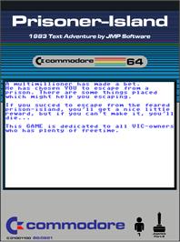 Box cover for Prisoner-island on the Commodore 64.