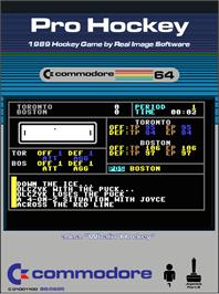 Box cover for Pro Hockey on the Commodore 64.