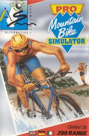 Box cover for Pro Mountain Bike Simulator on the Commodore 64.