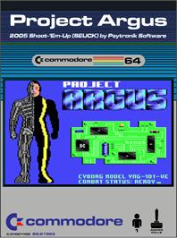 Box cover for Project Argus on the Commodore 64.
