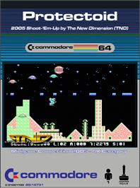 Box cover for Protectoid on the Commodore 64.