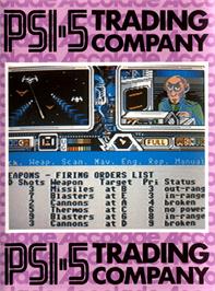 Box cover for Psi-5 Trading Company on the Commodore 64.