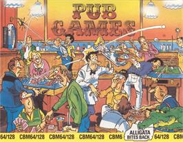 Box cover for Pub Games on the Commodore 64.