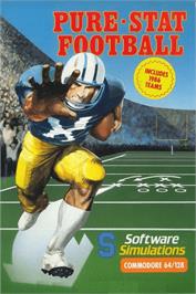Box cover for Pure-stat Football on the Commodore 64.