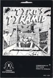Box cover for Pyro's Pyramid on the Commodore 64.