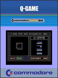 Box cover for Q-Game on the Commodore 64.