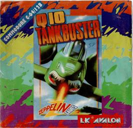 Box cover for Q10 Tankbuster on the Commodore 64.