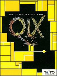 Box cover for QIX on the Commodore 64.