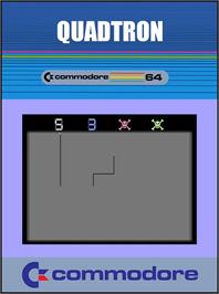 Box cover for Quadtron on the Commodore 64.