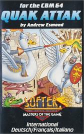 Box cover for Quak-attak on the Commodore 64.