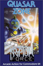 Box cover for Quasar Zone on the Commodore 64.