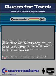 Box cover for Quest For Tarek on the Commodore 64.
