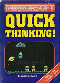 Box cover for Quick Thinking! on the Commodore 64.