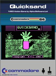 Box cover for Quicksand on the Commodore 64.