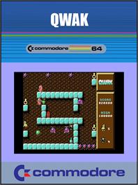 Box cover for Qwak on the Commodore 64.
