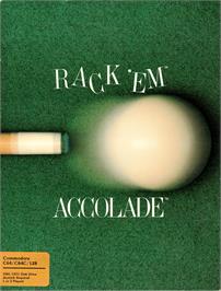 Box cover for Rack 'em on the Commodore 64.