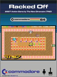 Box cover for Racked Off on the Commodore 64.
