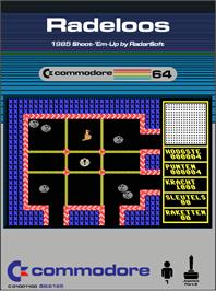 Box cover for Radeloos on the Commodore 64.