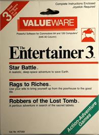 Box cover for Rags To Riches on the Commodore 64.