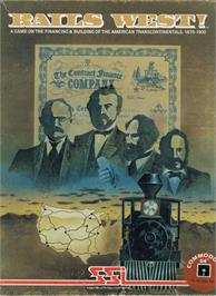 Box cover for Rails West! on the Commodore 64.