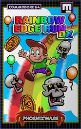 Box cover for Rainbow Edge Run DX on the Commodore 64.