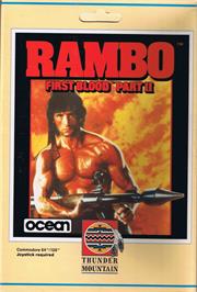 Box cover for Rambo - First Blood Part 2 on the Commodore 64.