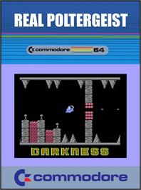 Box cover for Real Poltergeist on the Commodore 64.