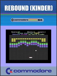 Box cover for Rebound (Alpha Software) on the Commodore 64.