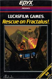 Box cover for Rescue On Fractalus! on the Commodore 64.