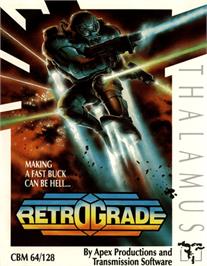 Box cover for Retrograde on the Commodore 64.