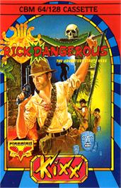 Box cover for Rick Dangerous on the Commodore 64.