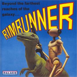 Box cover for Rimrunner on the Commodore 64.