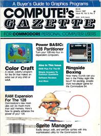 Box cover for Ringside Boxing (Compute!) on the Commodore 64.