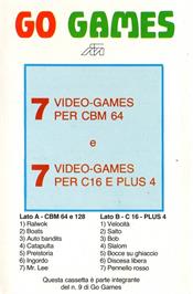 Box cover for River Chase on the Commodore 64.