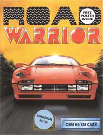 Box cover for Road Warrior on the Commodore 64.