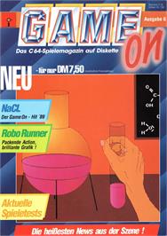 Box cover for Robo Runner on the Commodore 64.