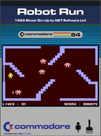 Box cover for Robot Run on the Commodore 64.