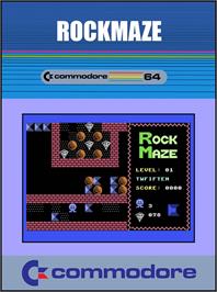 Box cover for Rockmaze on the Commodore 64.