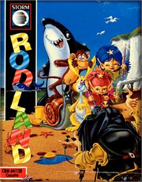 Box cover for Rodland on the Commodore 64.