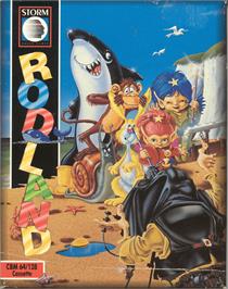 Box cover for Rodland on the Commodore 64.