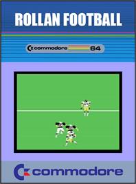 Box cover for Rollan Football on the Commodore 64.