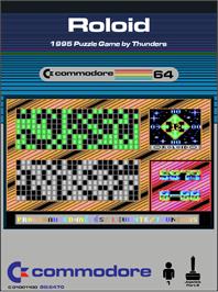 Box cover for Roloid on the Commodore 64.