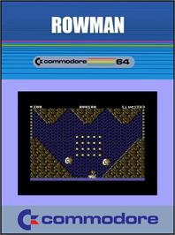 Box cover for Rowman on the Commodore 64.