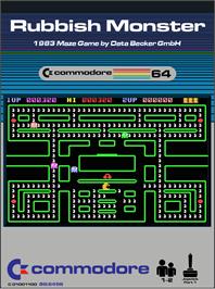 Box cover for Rubbish Monster on the Commodore 64.