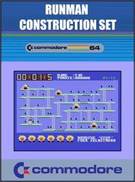 Box cover for Runman Construction Set on the Commodore 64.