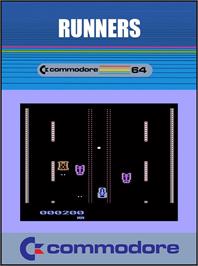 Box cover for Runners on the Commodore 64.
