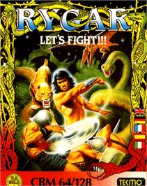 Box cover for Rygar on the Commodore 64.