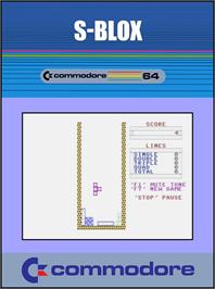 Box cover for S-Blox on the Commodore 64.