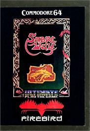 Box cover for Sabre Wulf on the Commodore 64.